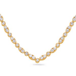 Yellow Gold Diamond Necklace Yellow Gold Diamond Necklace