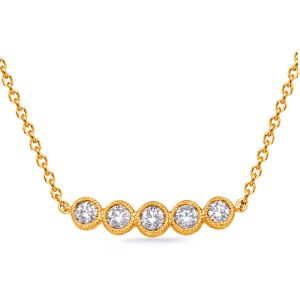 Yellow Gold Diamond Necklace Yellow Gold Diamond Necklace