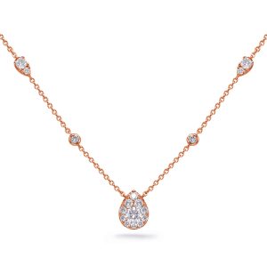 Rose Gold Diamond Necklace Rose Gold Diamond Necklace