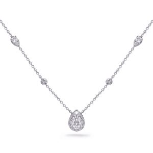 White Gold Diamond Necklace White Gold Diamond Necklace