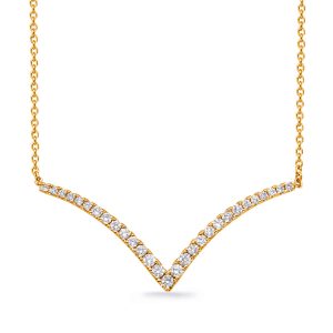 Yellow Gold Diamond Necklace Yellow Gold Diamond Necklace