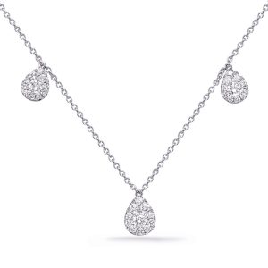 White Gold Diamond Necklace White Gold Diamond Necklace