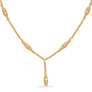 Yellow Gold Diamond Necklace Yellow Gold Diamond Necklace