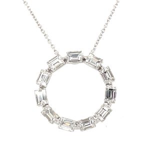 White Gold Diamond Necklace White Gold Diamond Necklace