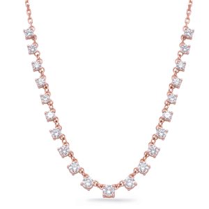 Rose Gold Diamond Necklace Rose Gold Diamond Necklace