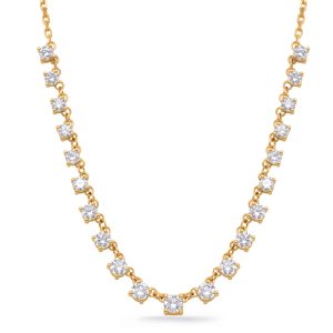 Yellow Gold Diamond Necklace Yellow Gold Diamond Necklace