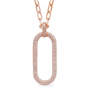 Rose Gold Diamond Necklace Rose Gold Diamond Necklace