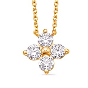 Yellow Gold Diamond Necklace Yellow Gold Diamond Necklace