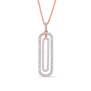 Rose Gold & Diamond Necklace Rose Gold & Diamond Necklace