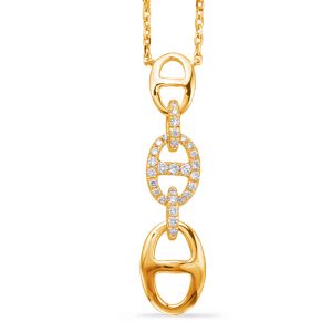 Yellow Gold Diamond Necklace Yellow Gold Diamond Necklace