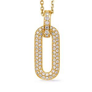 Yellow Gold Diamond Necklace Yellow Gold Diamond Necklace