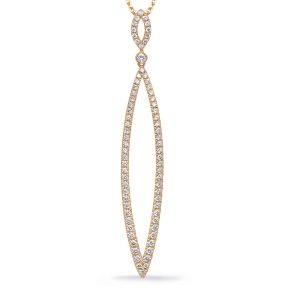Yellow Gold Diamond Necklace Yellow Gold Diamond Necklace