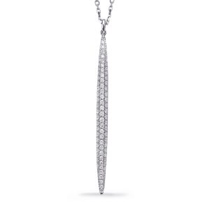 White Gold Diamond Necklace White Gold Diamond Necklace