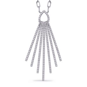White Gold Diamond Necklace White Gold Diamond Necklace