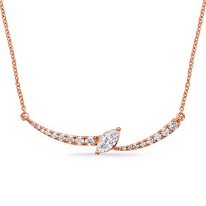 Rose Gold Diamond Necklace Rose Gold Diamond Necklace