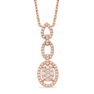 Rose Gold Diamond Necklace Rose Gold Diamond Necklace