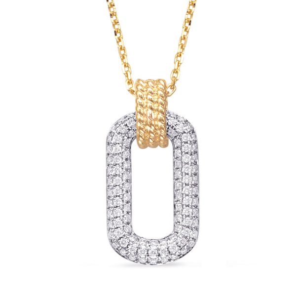 White & Yellow Gold Diamond Necklace