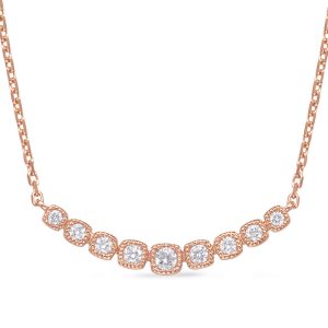Rose Gold Diamond Necklace Rose Gold Diamond Necklace