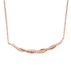 Rose Gold Diamond Necklace Rose Gold Diamond Necklace