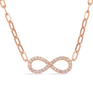 Rose Gold Diamond Necklace Rose Gold Diamond Necklace