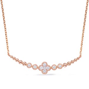 Rose Gold Diamond Necklace Rose Gold Diamond Necklace