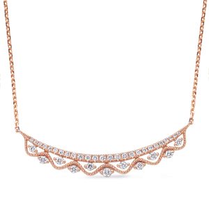 Rose Gold Diamond Necklace Rose Gold Diamond Necklace