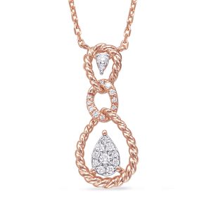Rose Gold Diamond Necklace Rose Gold Diamond Necklace