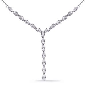 White Gold Diamond Necklace White Gold Diamond Necklace
