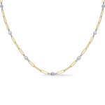 Yellow & White Gold Diamond Necklace