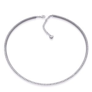 White Gold Diamond Necklace White Gold Diamond Necklace