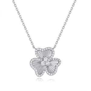 White Gold Diamond Necklace White Gold Diamond Necklace