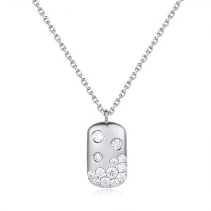 White Gold Diamond Necklace White Gold Diamond Necklace