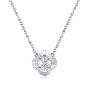 White Gold Diamond Necklace White Gold Diamond Necklace