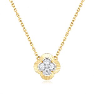 Yellow Gold Diamond Necklace Yellow Gold Diamond Necklace