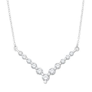 White Gold Diamond Necklace White Gold Diamond Necklace