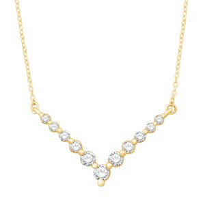 Yellow Gold Diamond Necklace Yellow Gold Diamond Necklace