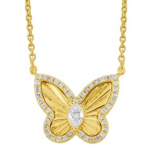 Yellow Gold Diamond Necklace Yellow Gold Diamond Necklace