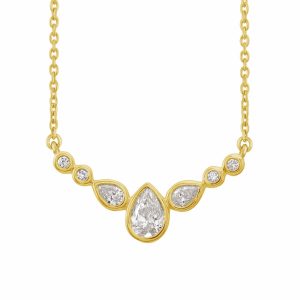 Yellow Gold Diamond Necklace Yellow Gold Diamond Necklace