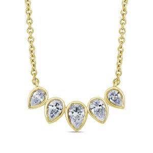 Yellow Gold Diamond Necklace Yellow Gold Diamond Necklace
