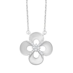 White Gold Diamond Necklace White Gold Diamond Necklace
