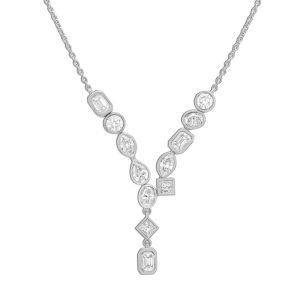 White Gold Diamond Necklace White Gold Diamond Necklace