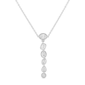 White Gold Diamond Necklace White Gold Diamond Necklace