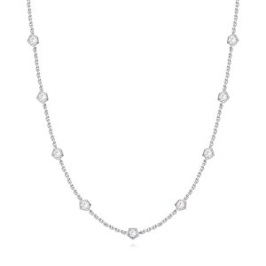 White Gold Diamond Necklace White Gold Diamond Necklace