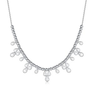 White Gold Diamond Necklace White Gold Diamond Necklace