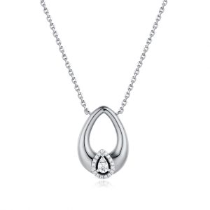 White Gold Diamond Necklace White Gold Diamond Necklace