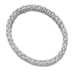 White Gold Oval Pendant White Gold Oval Pendant