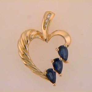 Sapphire & Diamond Pendant Sapphire & Diamond Pendant
