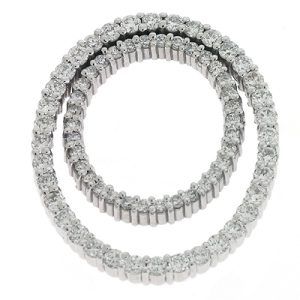 White Gold Oval Pendant White Gold Oval Pendant