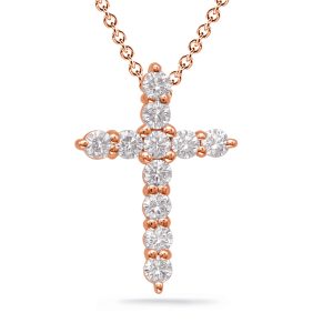 Diamond Cross Shared Prong Set Diamond Cross Shared Prong Set