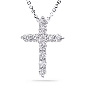 Diamond Cross Shared Prong Set Diamond Cross Shared Prong Set